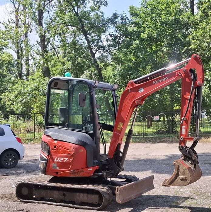Minikoparka kubota u27 17rok  2,6tony 2lyzki transport