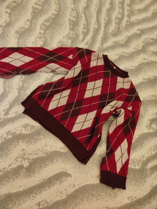 Кардиган з бантами светр кофта в ромби