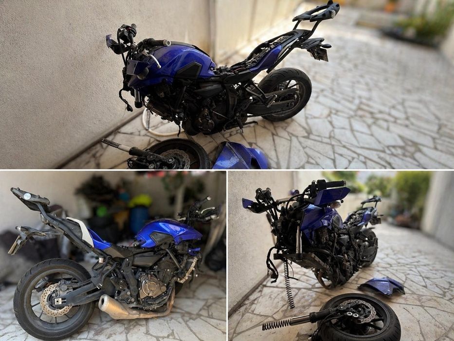 Acidentada Yamaha tracer 700