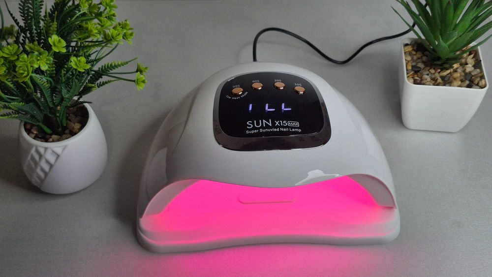Професійна лампа для манікюру Nail Lamp SUN X 15 MAX 280W UV/LED. Біла лампа+рожеве світло