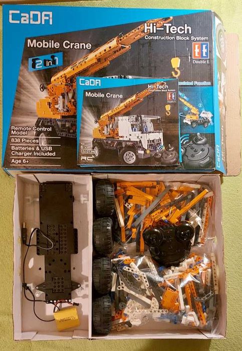 Zdalnie sterowana ciężarówka dżwig Cada, prawie jak LEGO