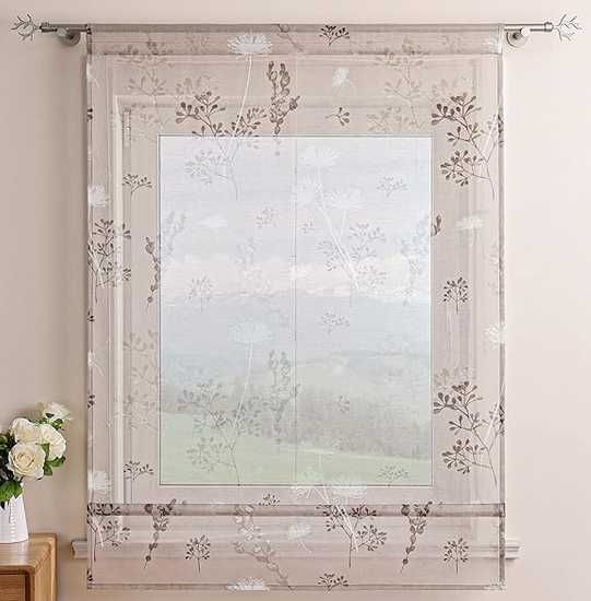 NOWA Roleta rzymska woal len 120x140cm