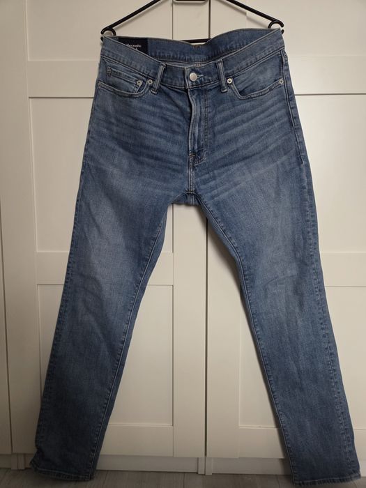 Abercrombie & Fitch jeansy męskie niebieskie  W33 L32