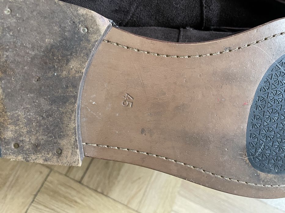 Buty mokasyny Dune zamsz skóra, 45