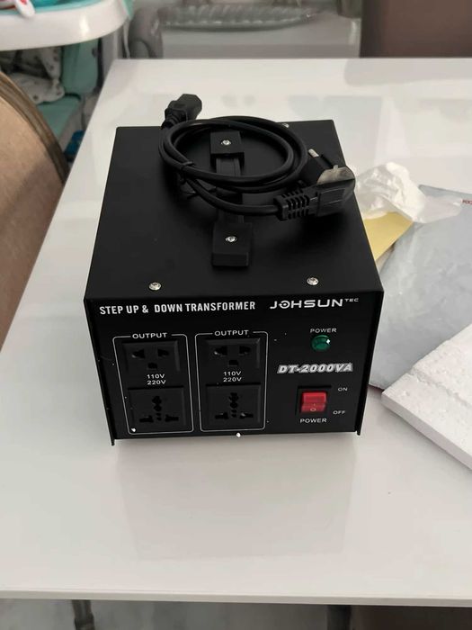 Przetwornica transformator napięcia 2000W do sprzętu z USA i Japonii NOWA !!