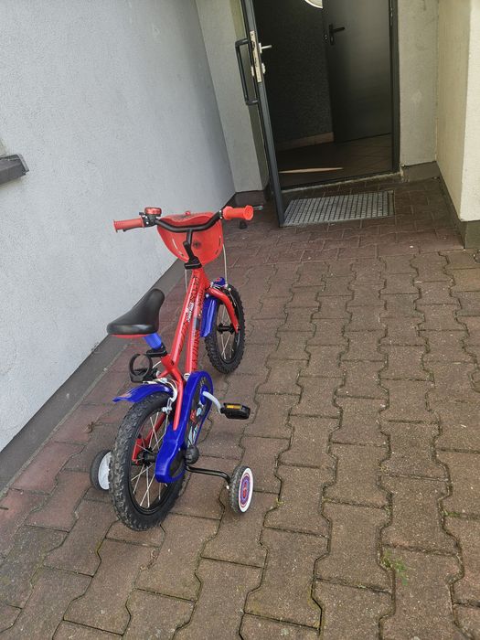 Rower dziecięcy MARVEL Spider-Man 14 cali 9" Czerwony Wzrost: 95-110 cm Wiek: 4-6 lat