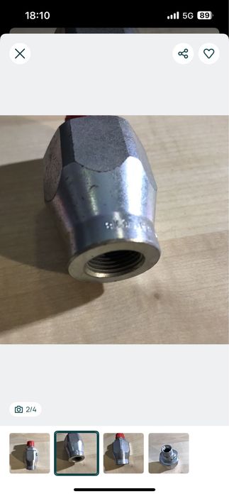 NEU GKN Adaptador Hidráulico SJ10-06 3/8" BSP G11 GKN MIW BSP GGL 3/8
