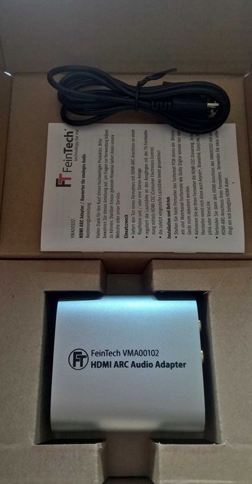 FeinTech VMA00102 HDMI-ARC Audio adapter TV