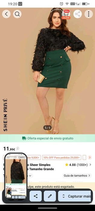 Roupa tamanhos grandes