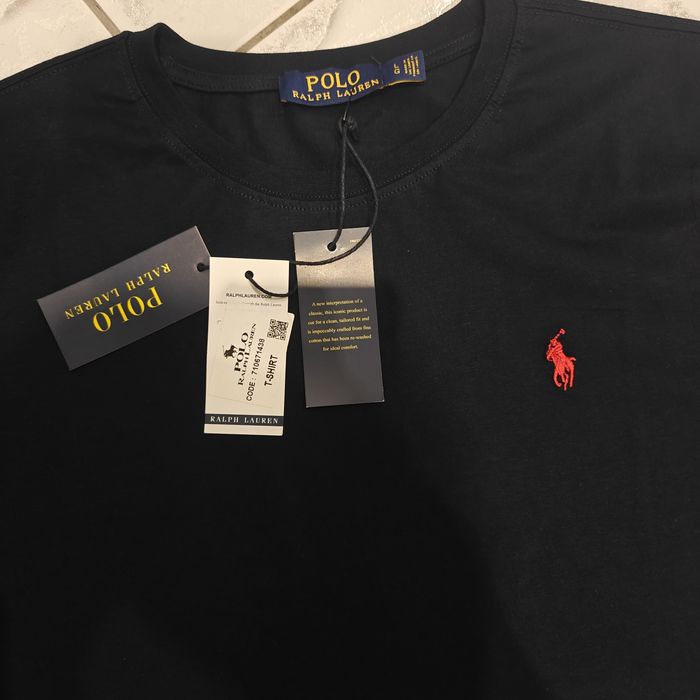 Granatowy męski t-shirt Polo Ralph Lauren w rozmiarze L