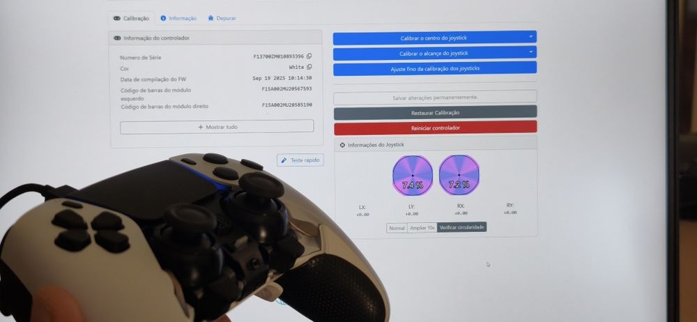 2 modulos c\ joysticks TMR para Dualsense Edge
