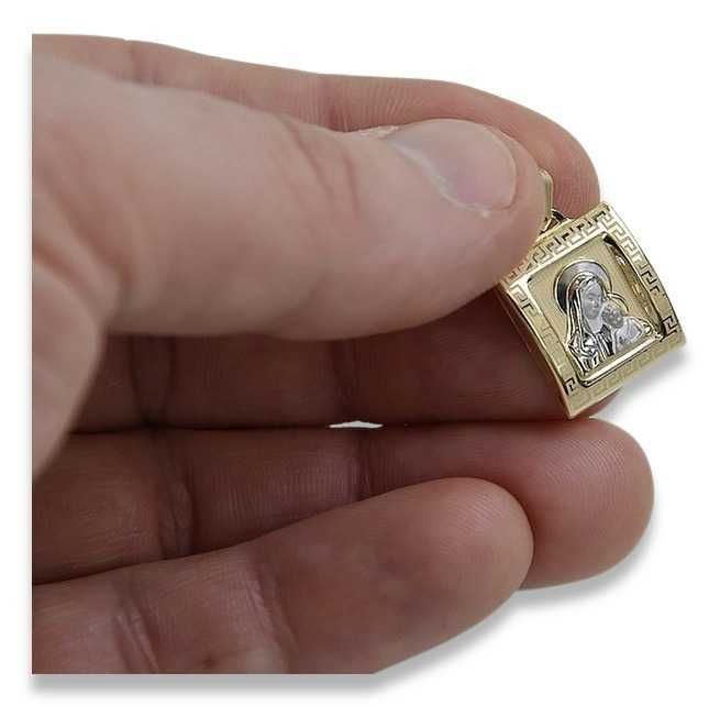 Złoty medalik Matka Boska 14k 585 zawieszka Bozia pm001yw Wrocław