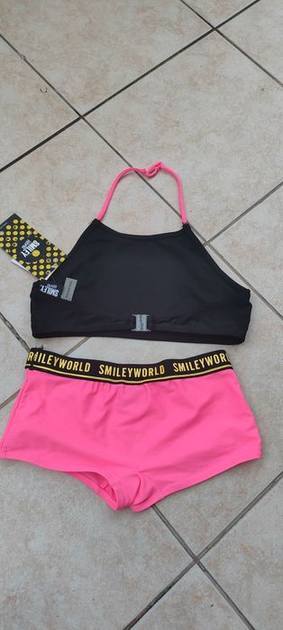 Dwuczęściowy strój kąpielowy z aplikacją Smileyworld