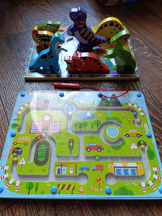 Playtive Магнітний транспорт лабіринт Динозаври фігурки іграшки дитячі