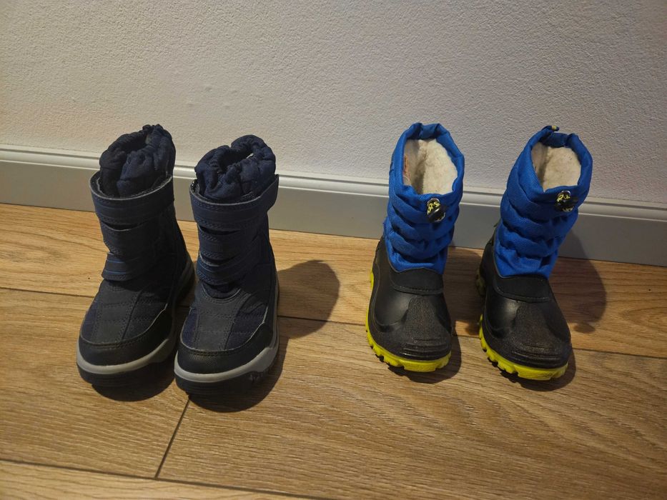 Buciki zimowe rozm. 23 i 24 - 2 pary.