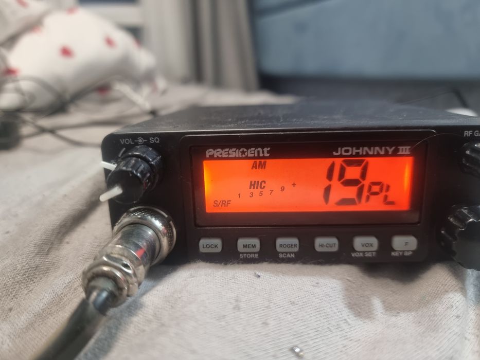 Cb radio president Johnny 3 +antena magnesowa krótka
