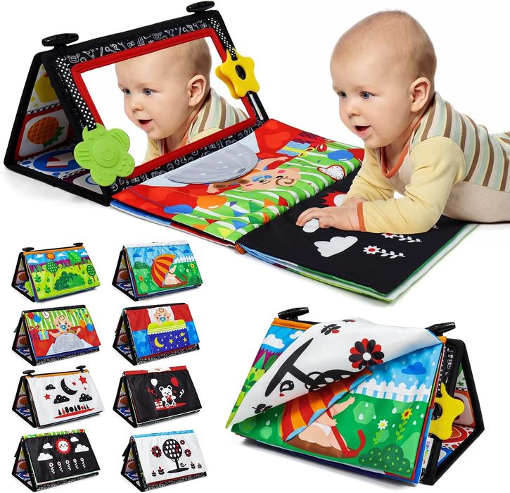 Брязкальце-спінер, книжечка монтесорі (складне дзеркальце)