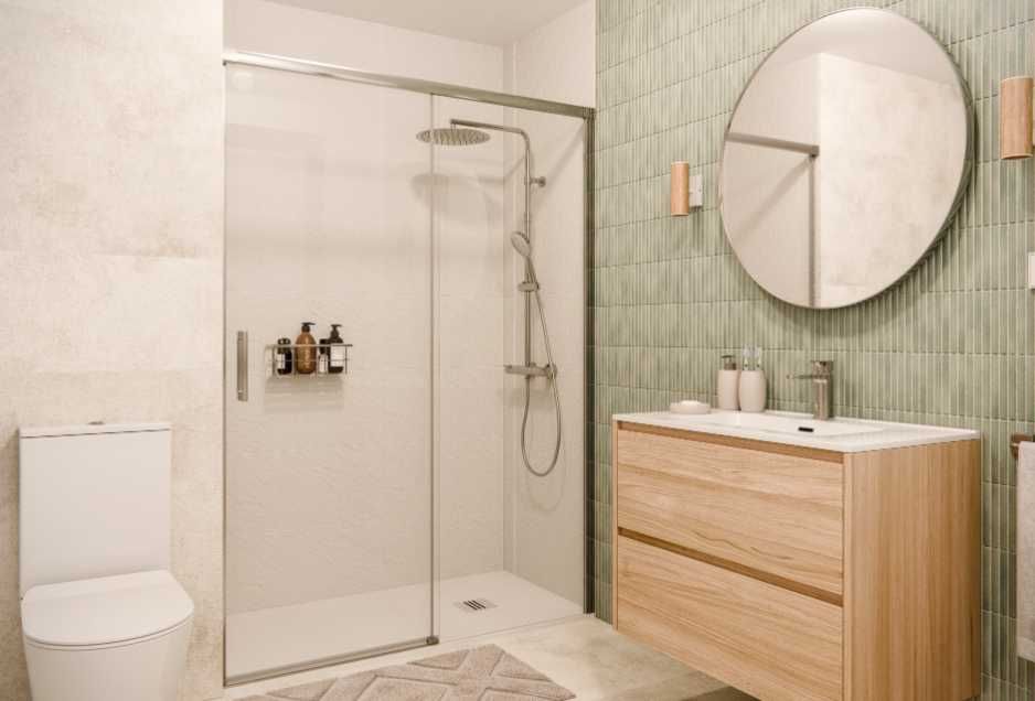 Porta de duche transparente cromado 140x195 cm Sensea Remix - NOVA