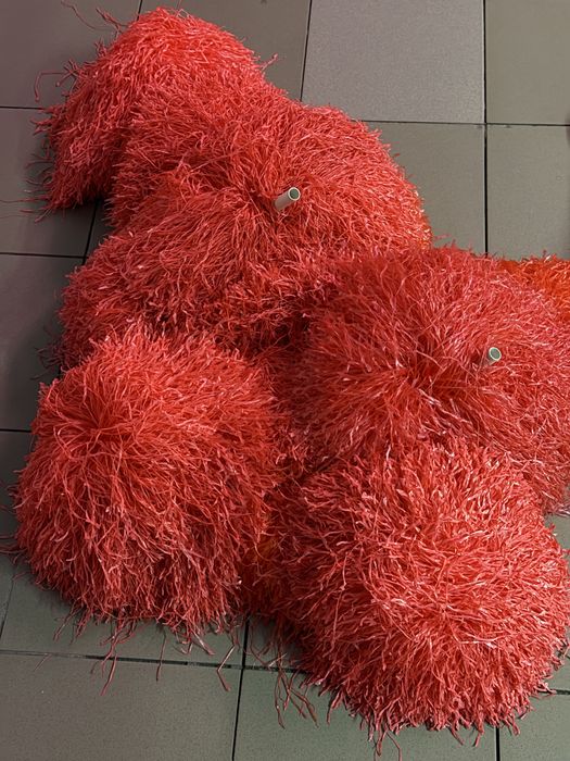 Pompon cheerleaderka czerwony / dostępne 10 szt.