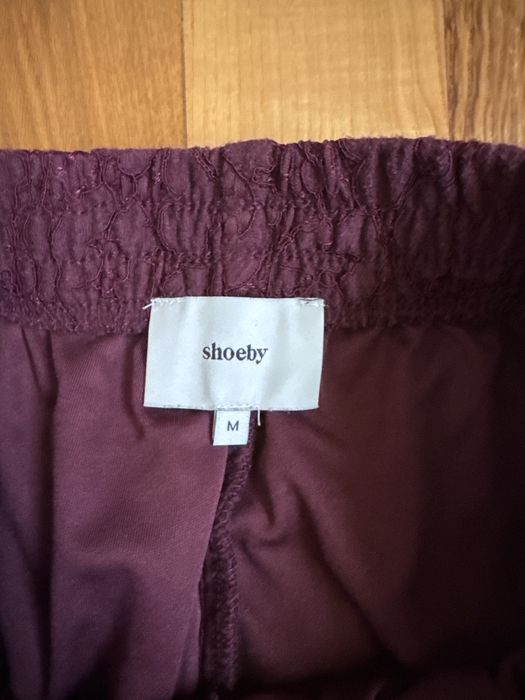 Мереживні штани вишневі