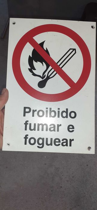 Placa não fumadores