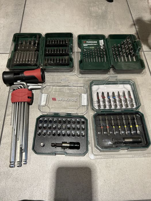 Parkside набори насадок,свердл (Німеччина) всі набори по 400грн