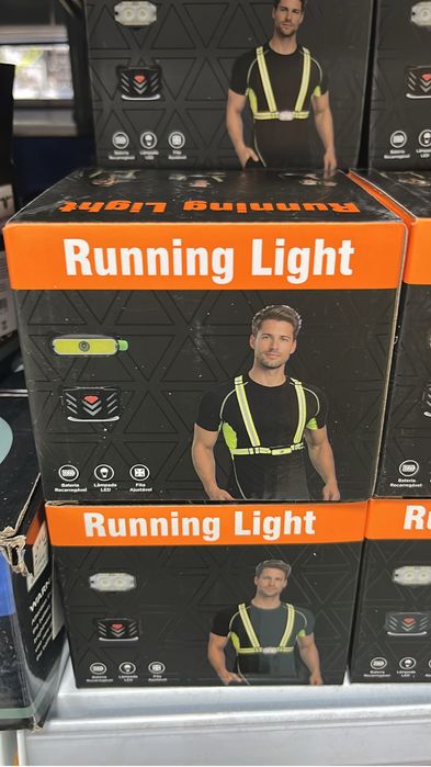 Colete de Corrida com Luz LED (Running Light) – Novo em Caixa