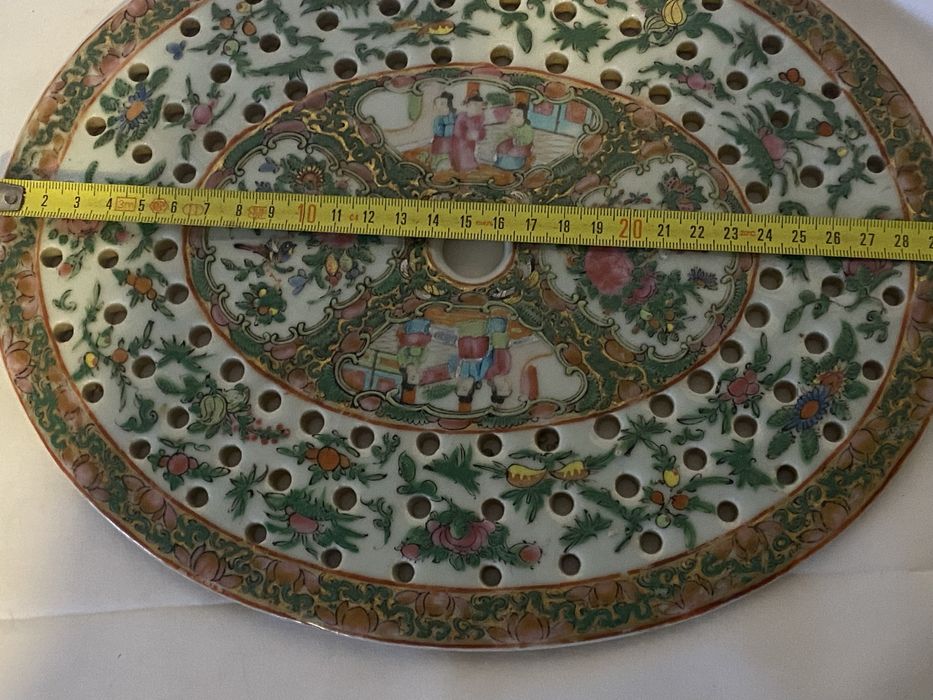 Grelha de travessa peixe em porcelana da china