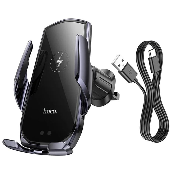 Автоматичний тримач Hoco CA202 Plus з бездротовою зарядкою 15Вт