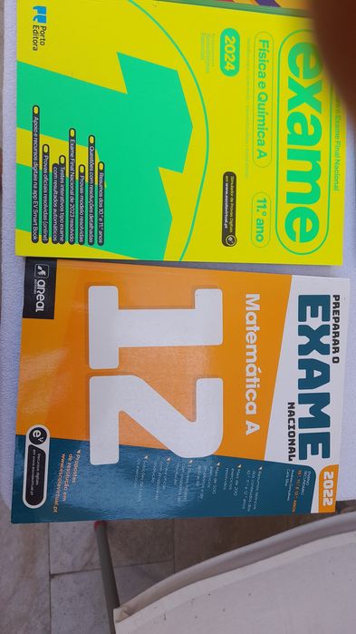 Livros de preparação  para exames 11 e 12 ano