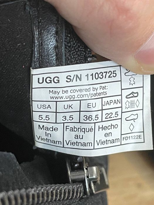 РОЗПРОДАЖ!!Замшеві водонепроникні жіночі ботинки UGG Aureo II, р.36,5.