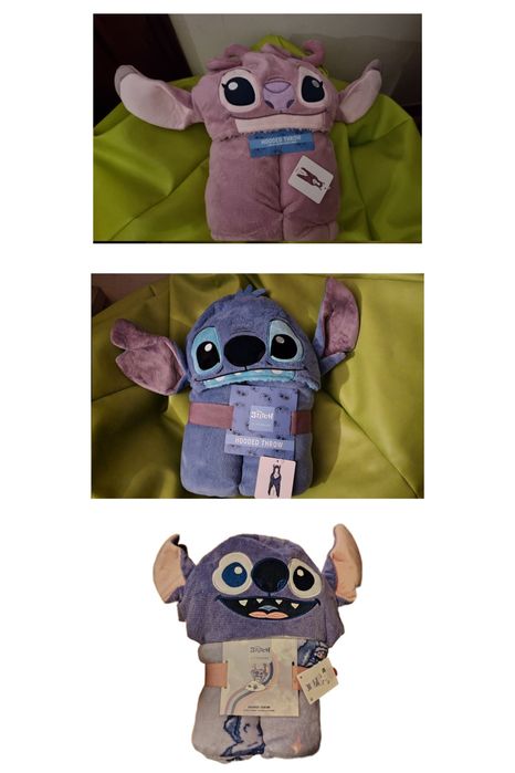 Almofada + Manta polar - Disney Stitch e Angel (novas)
