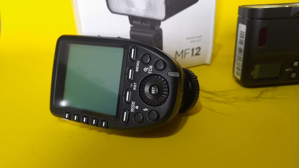 Godox Mf12 + Xpro Trigger + Difusor macro