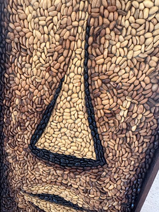 Quadro de Obra de arte em feijão