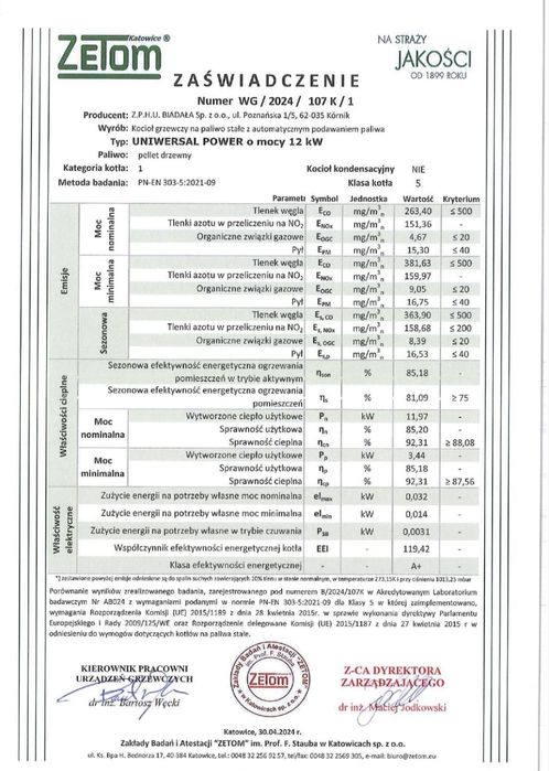 Nowoczesny Kocioł Na groszek Pellet Oraz Drewno 4 w 1 12 kw do 110m