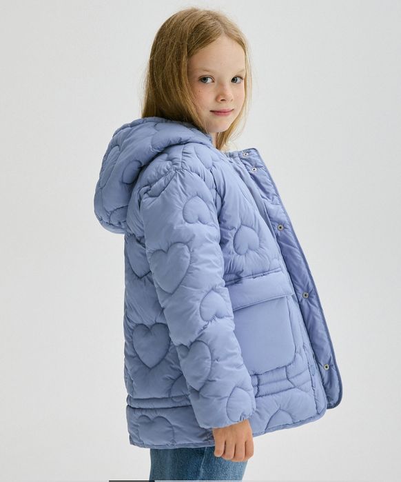 Куртка девочке стеганная осень с капюшоном 158-164р Reserved