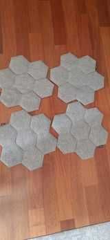 Designerskie nakładki na krzesła kształt plastra miodu Nie/Bo/Design