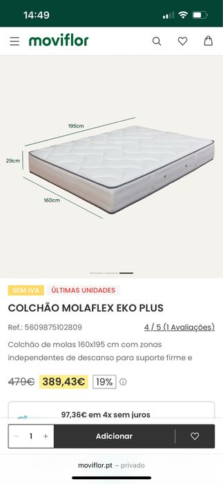 Vendo Cama (com estrado) +Colchão Novos