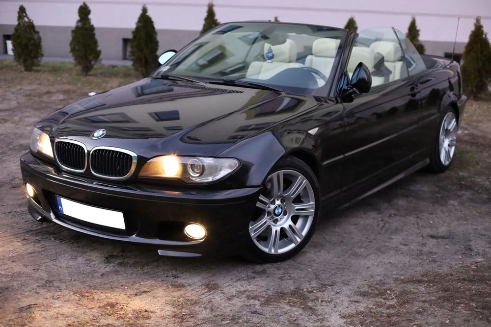 BMW Seria 3 BMW seria 3 E46 Cabrio, 3.0 231km SWAP, Automat, Czarny, Jasny środek