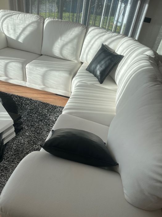 sofá branco como novo