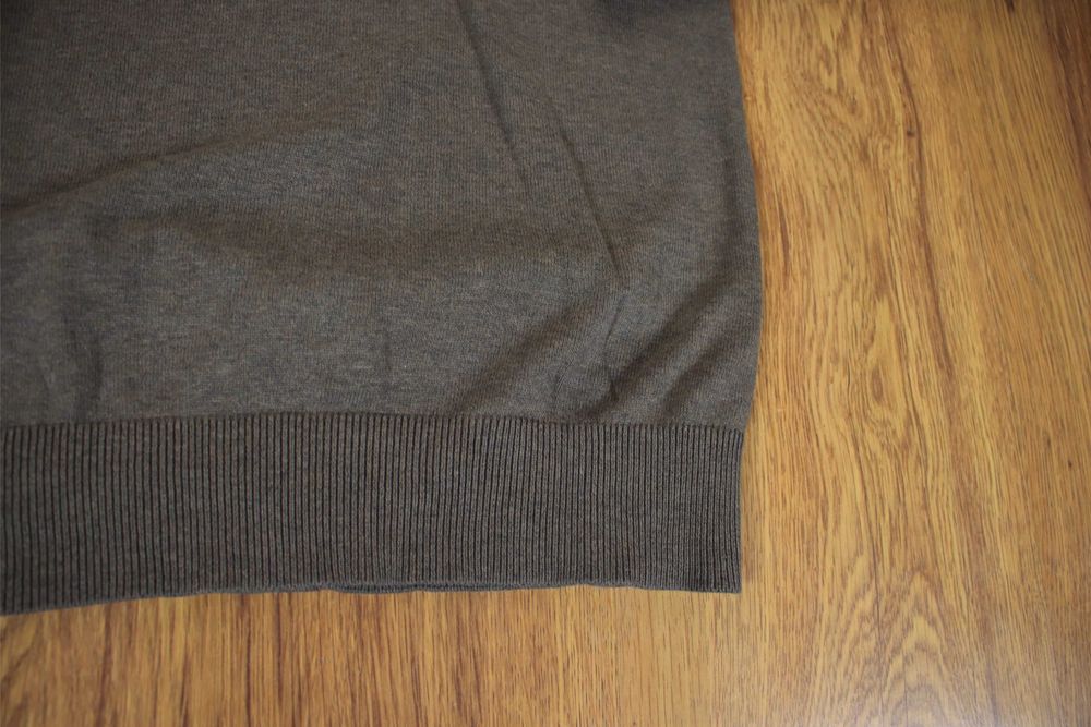 Sweter Esprit r. S brązowy dekolt v bawełniany męski