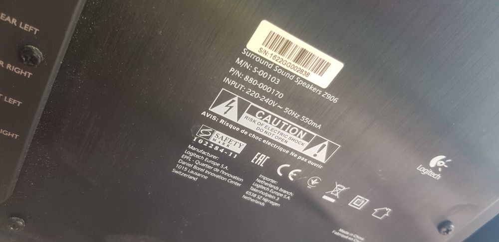 logitech surround sound z906