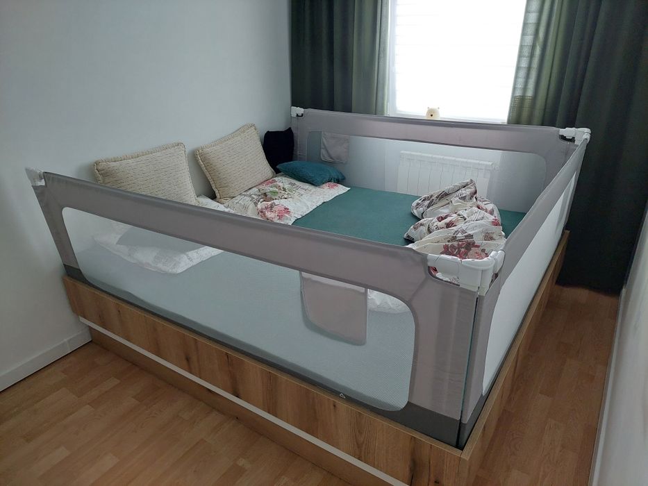 Nowe barierki do łóżka 2×200cm 1×180cm