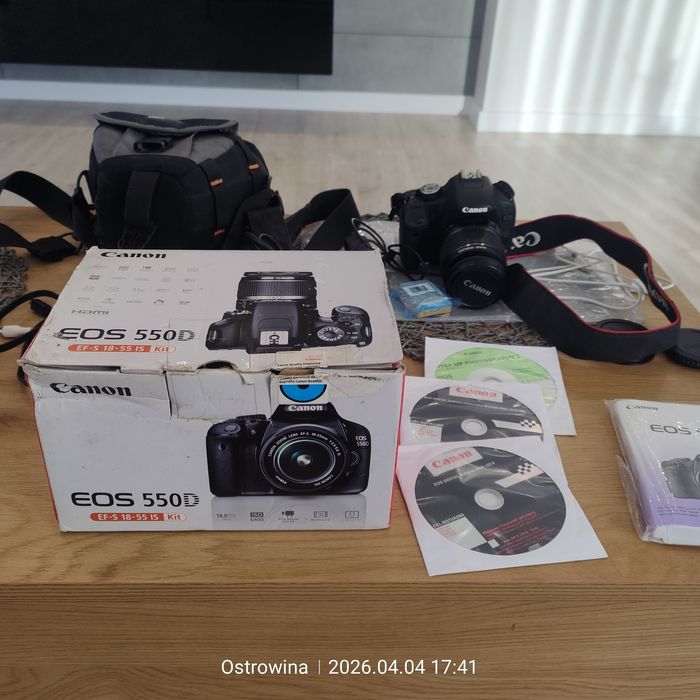 Canon 500D obiek. 18-55, Full Pack, 4486 zdjeć, Idealny. GRATISY