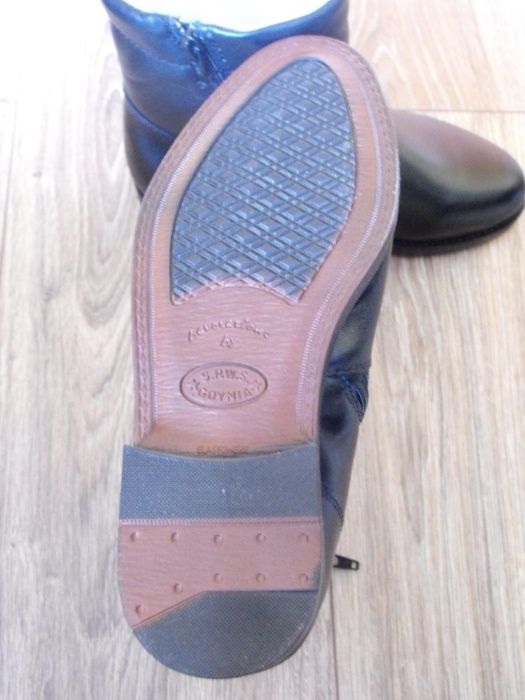 Buty EU36 23cm trzewiki zimowe wysokie czarne botki Skóra* Nowe