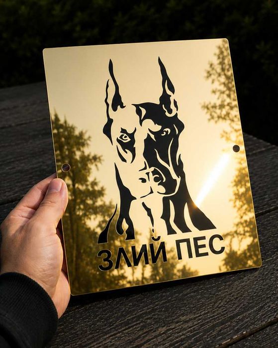 Адресна Табличка ЗЛИЙ ПЕС