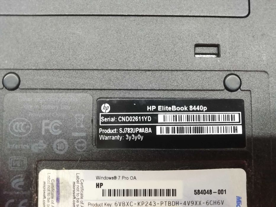 Peças Portátil HP EliteBook 8440p64552858783874123