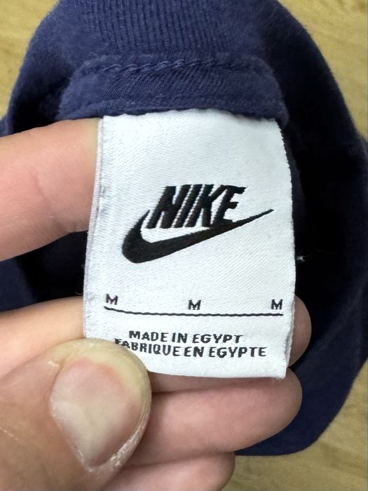 Nike Air футболка M размер спортивная синяя с принтом