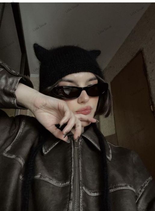 Розпродаж! Чепчик, кото-чепчик, шапочка з вушками із ангори