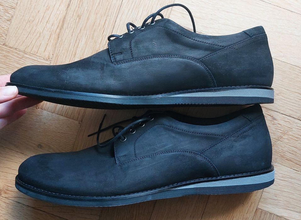 Buty zamszowe wizytowe Ryłko r.43